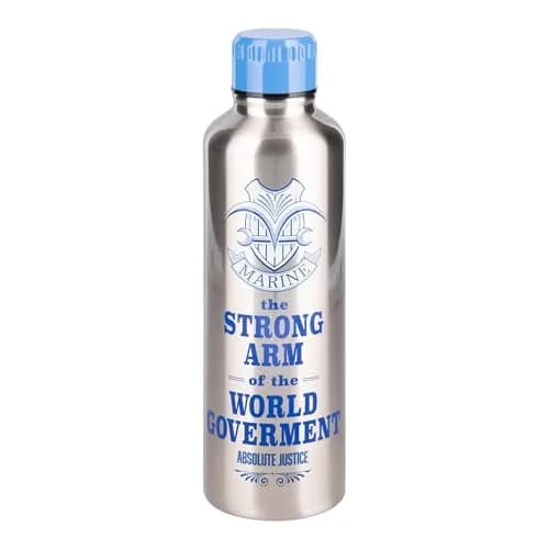 Paladone One Piece Marines Stainless Steel Water Bottle 500ml (16.9 fl oz) | Officially Licensed Anime Merchandise thumbnail 3