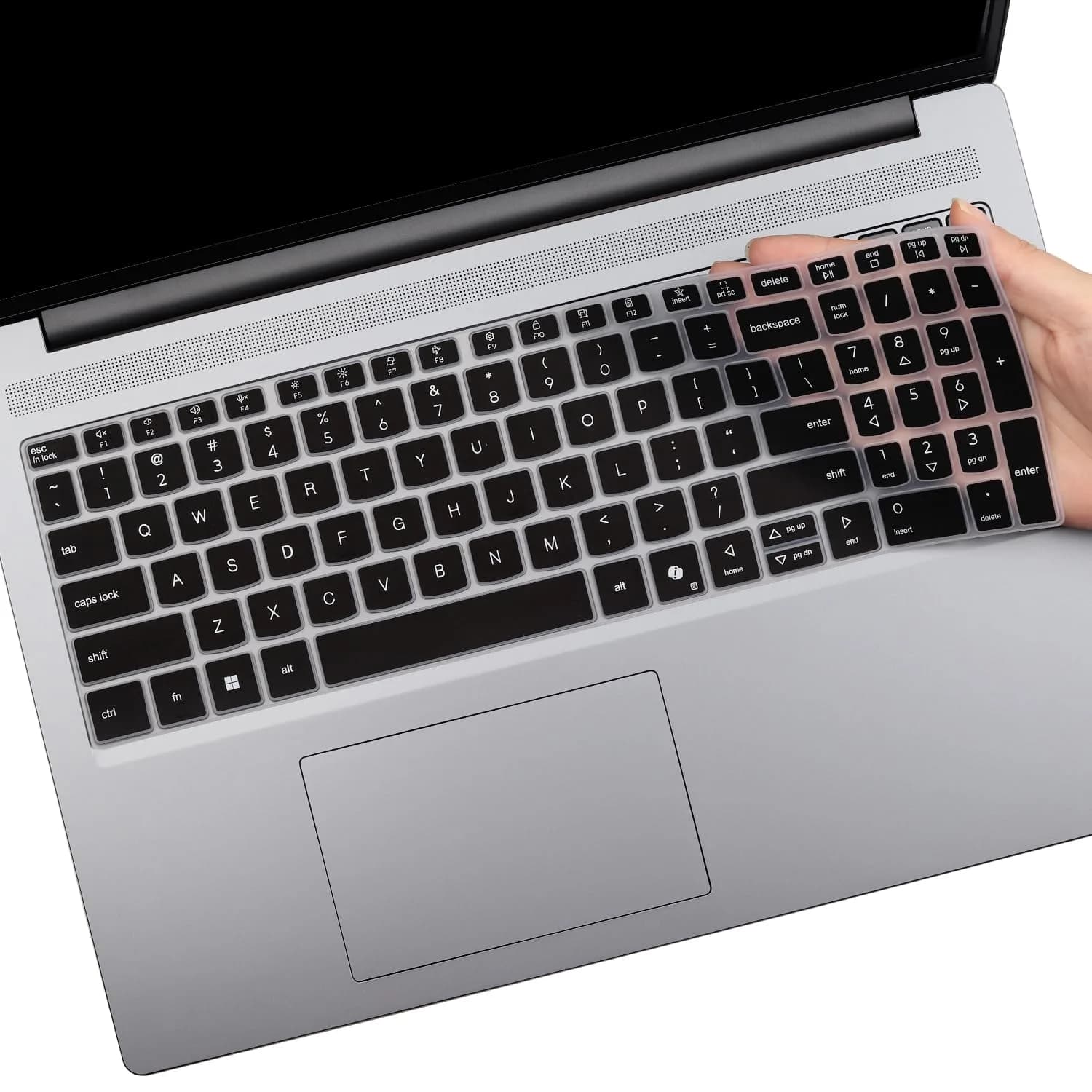 MUBUY-GOL Black Keyboard Cover for Lenovo IdeaPad Slim 3/5 15.3" 16" (Gen 11/10) | Fits Backlit Keyboards - main product image