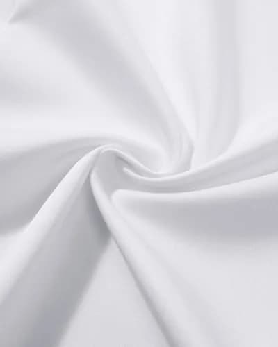 Lusead White Button Down Shirt Men Long Sleeve Slim Fit Wrinkle Free Formal thumbnail 7