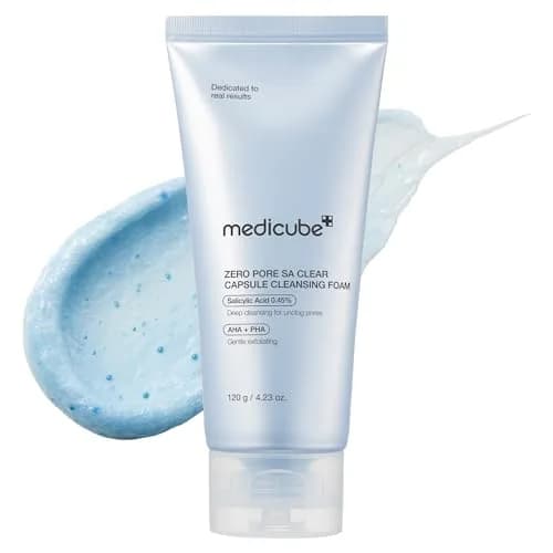 Medicube Zero Pore SA Clear Capsule Cleansing Foam 125ml (4.23 Fl Oz) | Deep Pore Cleansing for Blackheads & Pores thumbnail 1