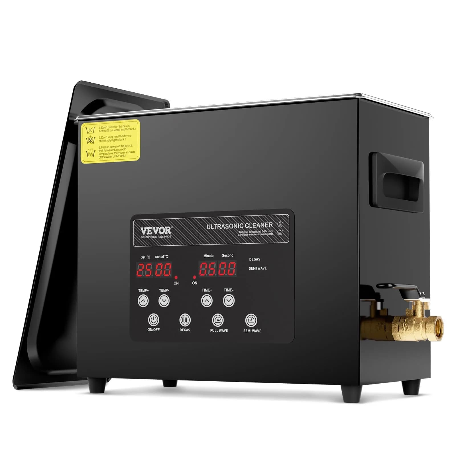 VEVOR 6L Ultrasonic Cleaner 27.2 L (6 L) | Industrial Ultrasound Cleaner with Heater & Timer - main product image