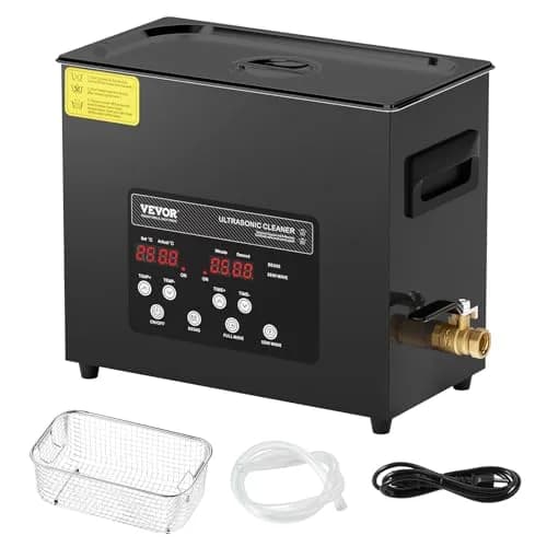 VEVOR 6L Ultrasonic Cleaner 27.2 L (6 L) | Industrial Ultrasound Cleaner with Heater & Timer thumbnail 9