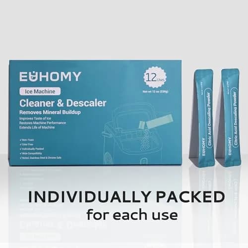EUHOMY Ice Maker Cleaner & Descaler 12 Uses | 340g (12 oz) Pack | Organic Citric Acid Formula thumbnail 7