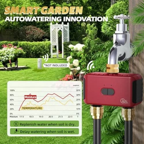 GIEXSMART GX-03ZG Zigbee 2-Zone Sprinkler Timer 5.52x2.36x4.72 inches | Smart Irrigation Controller for Gardens thumbnail 3