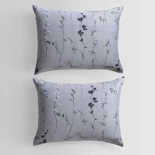 Calvin Klein Soft Queen Duvet Cover Set with Shams | 300TC Cotton Sateen, Floral Pattern, Button Closure (Queen, 88x92 in) thumbnail 7