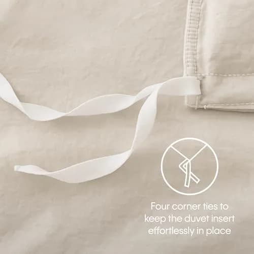 Calvin Klein Soft Queen Duvet Cover Set with Shams | 300TC Cotton Sateen, Floral Pattern, Button Closure (Queen, 88x92 in) thumbnail 8