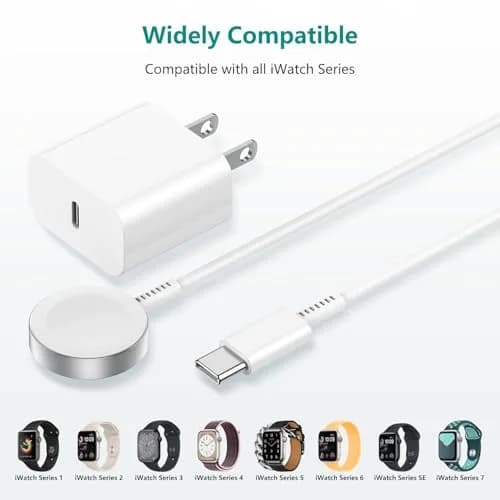 Cerdeti USB C Apple Watch Charger 1.8m (6ft) | MFi Certified Fast Charging Cable for All Apple Watch Series thumbnail 7