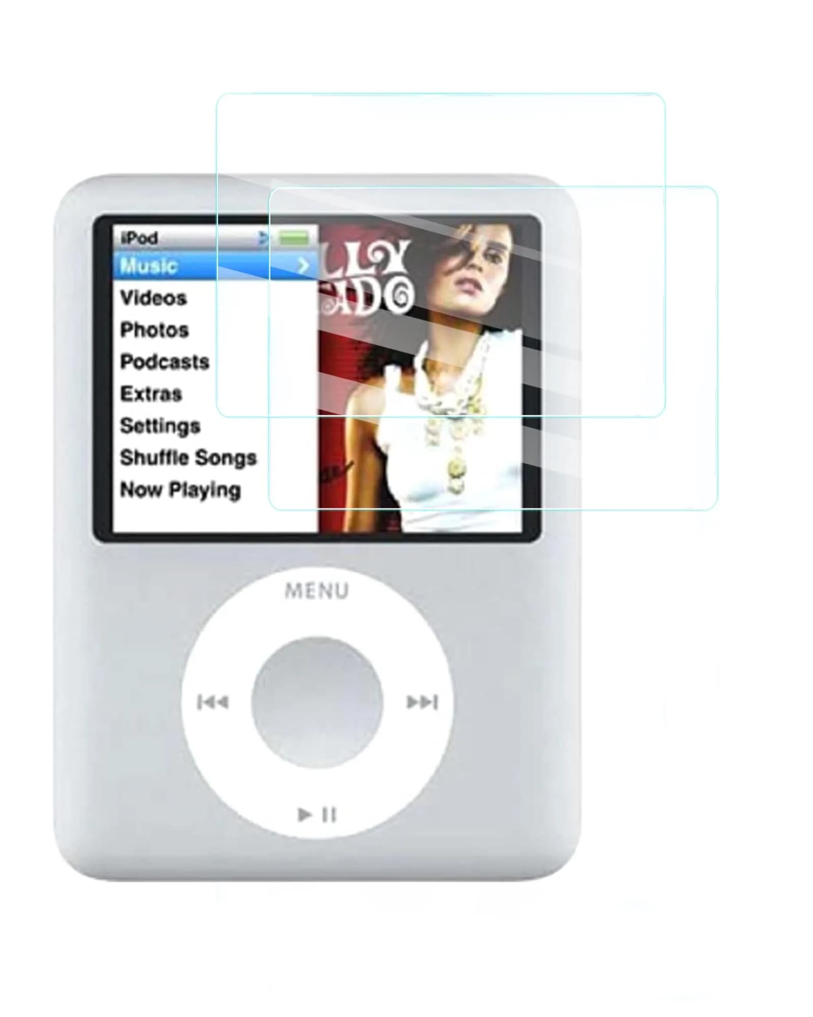 UYRUREL Clear Screen Protector for iPod Nano 3rd Generation, 2-Pack | HD Clarity & Bubble-Free Installation — 2-Pack