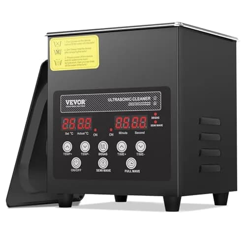 VEVOR 2L Ultrasonic Cleaner Machine 120W (7.6"x6.5"x7.5") | Digital Sonic Cleaner with Heater & Degassing thumbnail 1