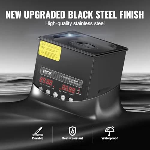 VEVOR 2L Ultrasonic Cleaner Machine 120W (7.6"x6.5"x7.5") | Digital Sonic Cleaner with Heater & Degassing thumbnail 5