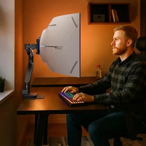ARES WING Steel Monitor Mount Reinforcement Plate for Fragile Tabletop | Protects delicate surfaces, supports heavy mounts, anti-slip, easy assembly thumbnail 6