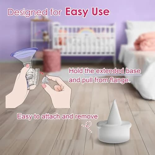 Nenesupply 6 pc Compatible Duckbill Valves for Lansinoh Breast Pumps | BPA-Free Silicone Replacement Parts thumbnail 5
