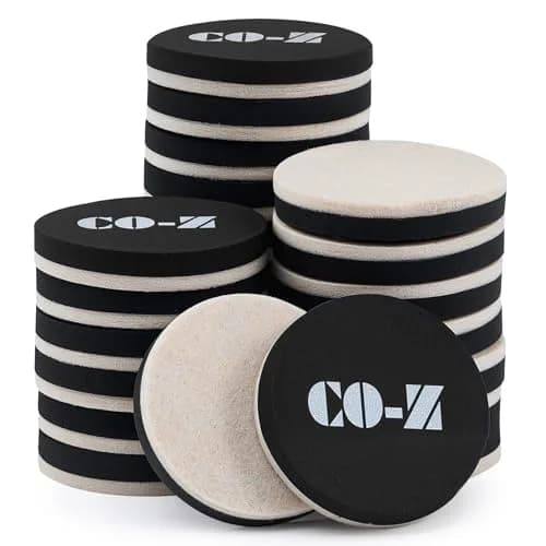 CO-Z Felt Furniture Sliders for Hardwood Floors | 24pcs 2.5" Reusable Floor Protectors thumbnail 1