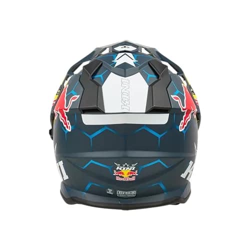 Kini ADV Adventure Helmet Adult Red Bull 1.0 Blue/White Small | Meets ECE & DOT Safety Standards thumbnail 2