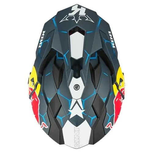 Kini ADV Adventure Helmet Adult Red Bull 1.0 Blue/White Small | Meets ECE & DOT Safety Standards thumbnail 3