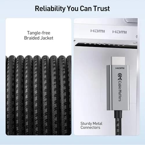Cable Matters USB-C to HDMI 2.1 Cable 0.9m | 8K@60Hz / 4K@240Hz, Mac & Windows Compatible thumbnail 7