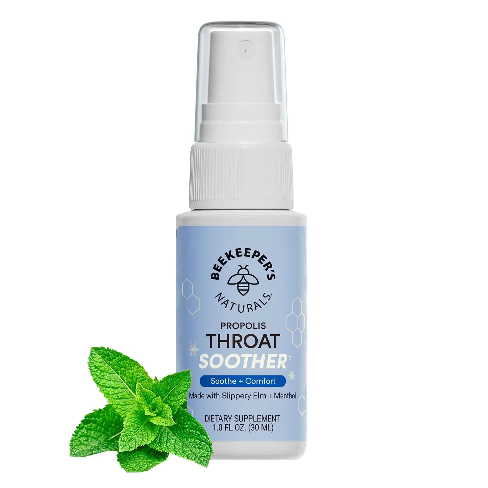 Beekeeper's Naturals Propolis Throat Soother Spray 30ml (1 Fl Oz) | Fast Relief for Sore Throats