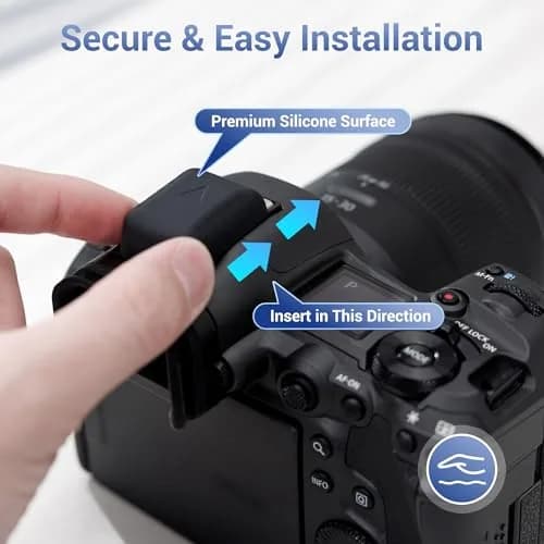 JJC Camera ER-SC3 Hot Shoe Cover Cap for Canon EOS R6 R5 Mark II R50 V R1 R8 R7 | Dust & Impact Protection thumbnail 2