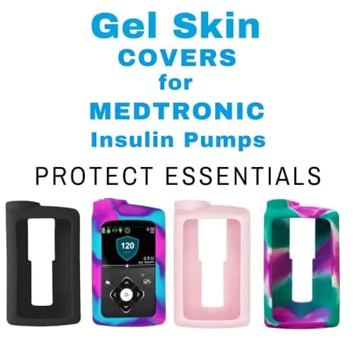 Sugar Medical Medtronic Silicone Protective Insulin Pump Cover for MiniMed 630G/640G/670G/770G/780G Pumps, Purple/Green/White (1-Pack) thumbnail 7