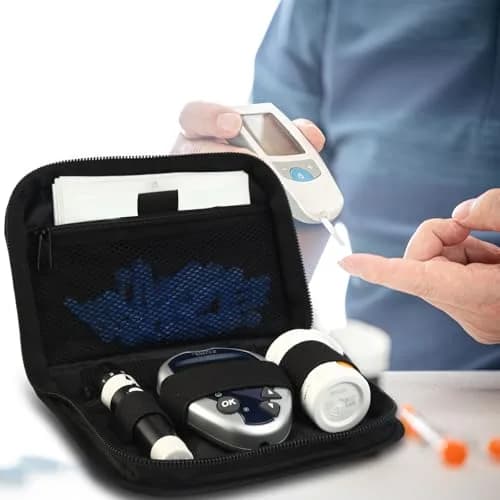 GENCAM Diabetes Travel Case for One Touch Ultra 2/Accu Chek | Compact Blood Glucose Monitor Organizer thumbnail 7