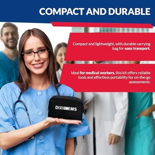 Dixie EMS Deluxe Aneroid Sphygmomanometer Blood Pressure Monitor Set 2-Pack Black | Accurate Readings for Home & Professional Use thumbnail 7