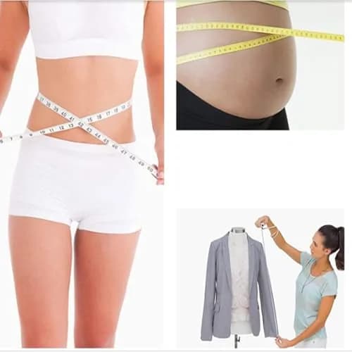 DSOMHZ Soft Tape Measure Body Measuring Tape 150cm (60 Inch) | Flexible Fibre Glass Tape for Sewing & Tailoring thumbnail 2