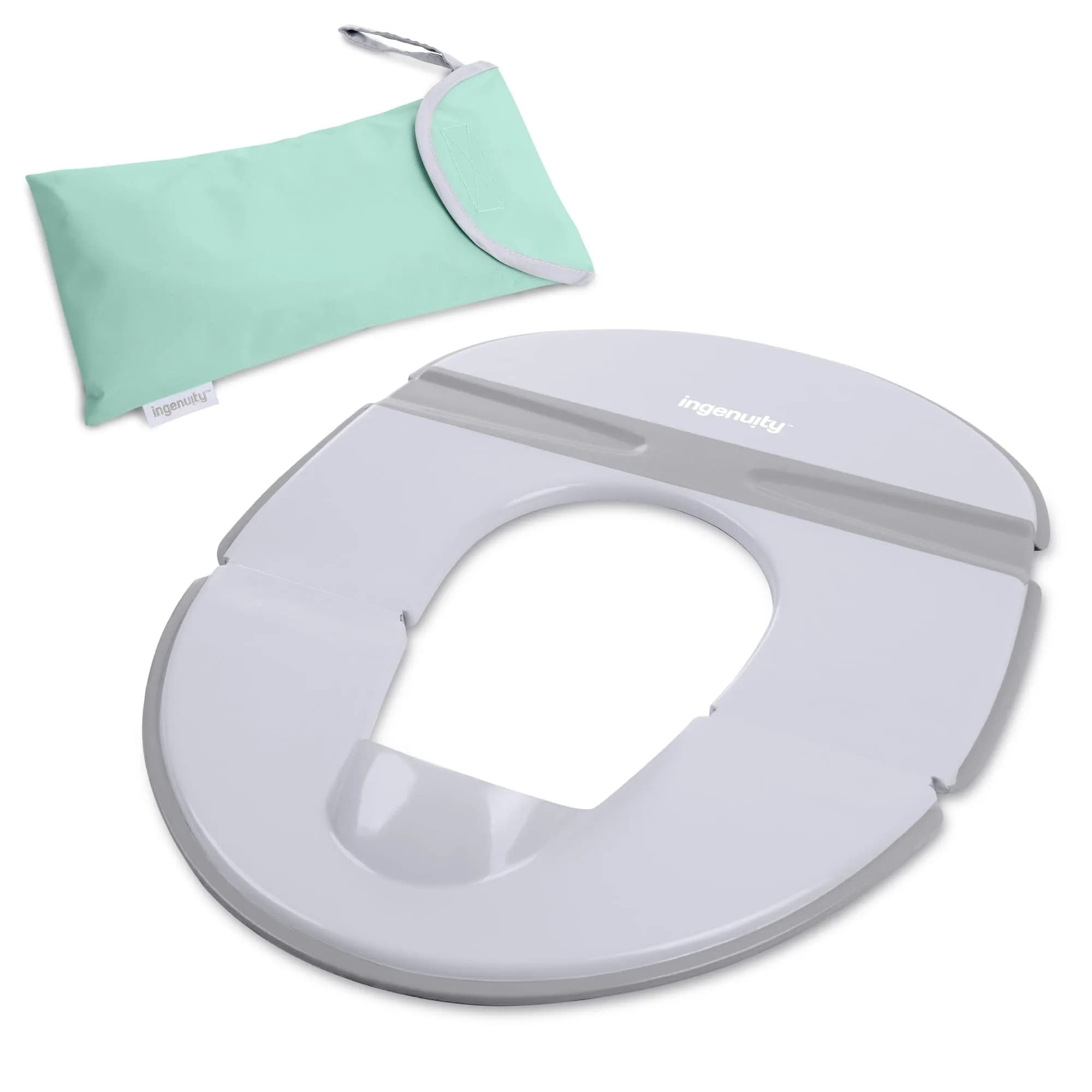 Ingenuity Foldaway Travel Potty Seat with Storage Bag | Portable Toddler Potty for Travel - main product image
