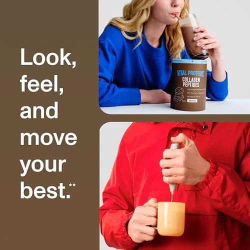 Vital Proteins Grass Fed Collagen Powder Chocolate 17.1 oz (485 g) | Supports Hair, Skin, Joints & Bones thumbnail 9