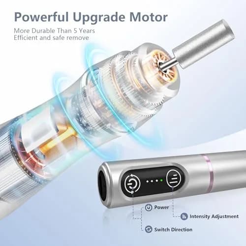 TUOBEO Cordless Nail Drill Electric Nail File Kit, Rechargeable Efile Set with 11 Bits & 56 Bands | 7-Hour Use, 20,000 RPM thumbnail 5