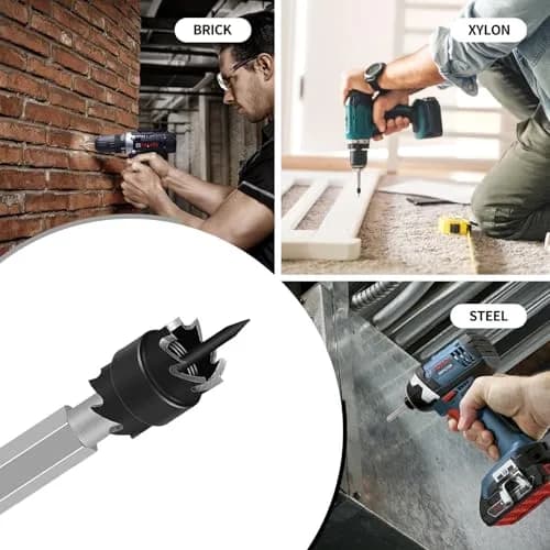 NAKAO 16 Pcs Spot Weld Cutter Set 3/8" (9.5mm) Double Sided HSS Metalworking Drill Bits | Precision Hole Cutter for Sheet Metal thumbnail 6