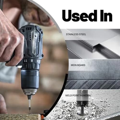 NAKAO 16 Pcs Spot Weld Cutter Set 3/8" (9.5mm) Double Sided HSS Metalworking Drill Bits | Precision Hole Cutter for Sheet Metal thumbnail 7