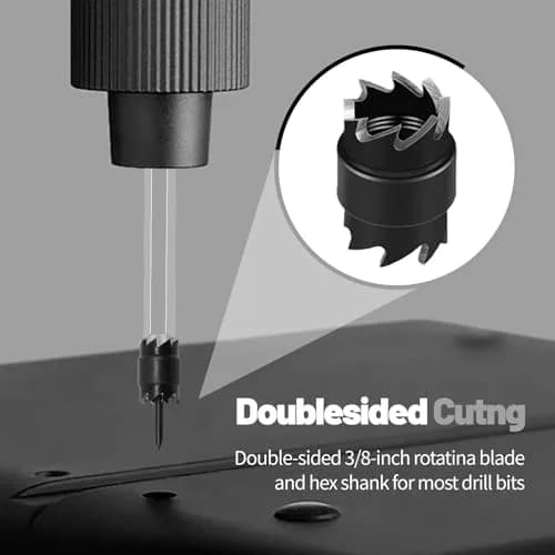 NAKAO 16 Pcs Spot Weld Cutter Set 3/8" (9.5mm) Double Sided HSS Metalworking Drill Bits | Precision Hole Cutter for Sheet Metal thumbnail 3
