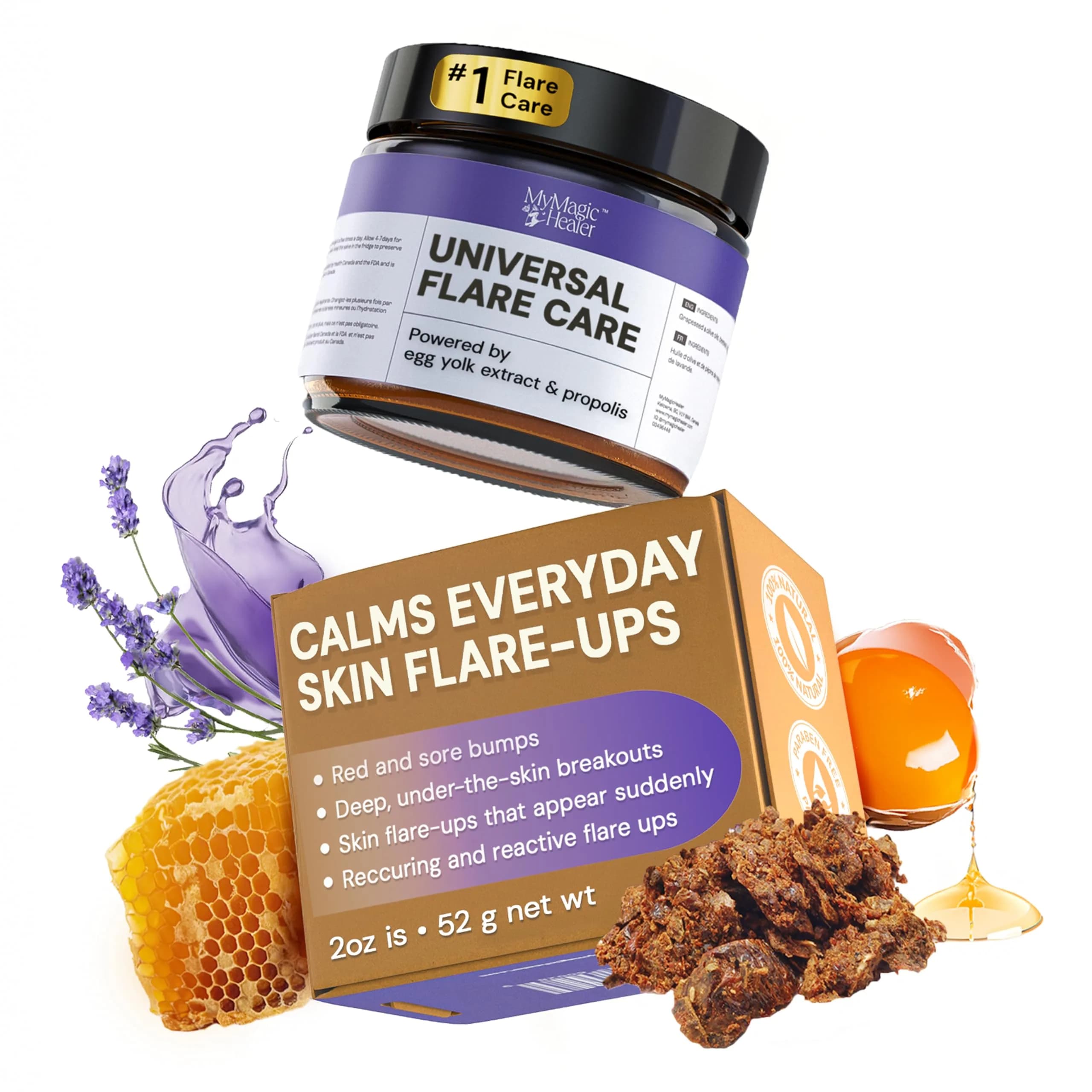 MyMagicHealer Universal Flare Care Drawing Salve 1 oz (28.35 g) | For Boils, Cysts & Irritated Skin — 2 Ounce