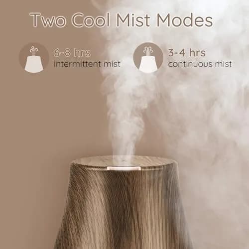 Homeweeks Essential Oil Diffuser 100ml (3.4 Fl Oz) | Ultrasonic Cool Mist for Home & Office thumbnail 6