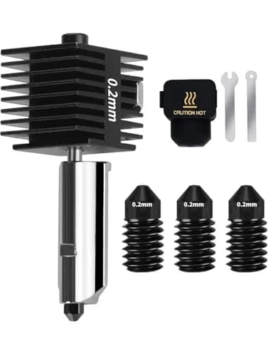 Mviioe 0.2mm A1 A1 Mini A2L Hotend Kit with Silicone Sock | Compatible with Bambu Lab Series thumbnail 1