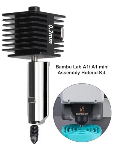 Mviioe 0.2mm A1 A1 Mini A2L Hotend Kit with Silicone Sock | Compatible with Bambu Lab Series thumbnail 5