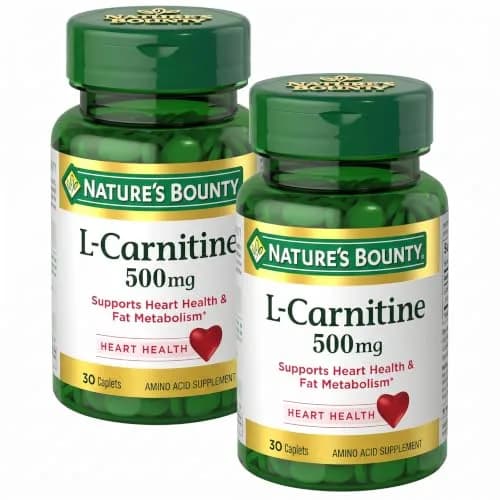 Nature's Bounty L-Carnitine 500 mg 60 Tablets (120 Servings) thumbnail 1