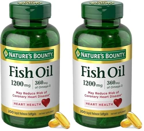 Nature's Bounty Fish Oil Omega 3 Supplements 1200 Mg 400 Count (Pack of 2) thumbnail 1