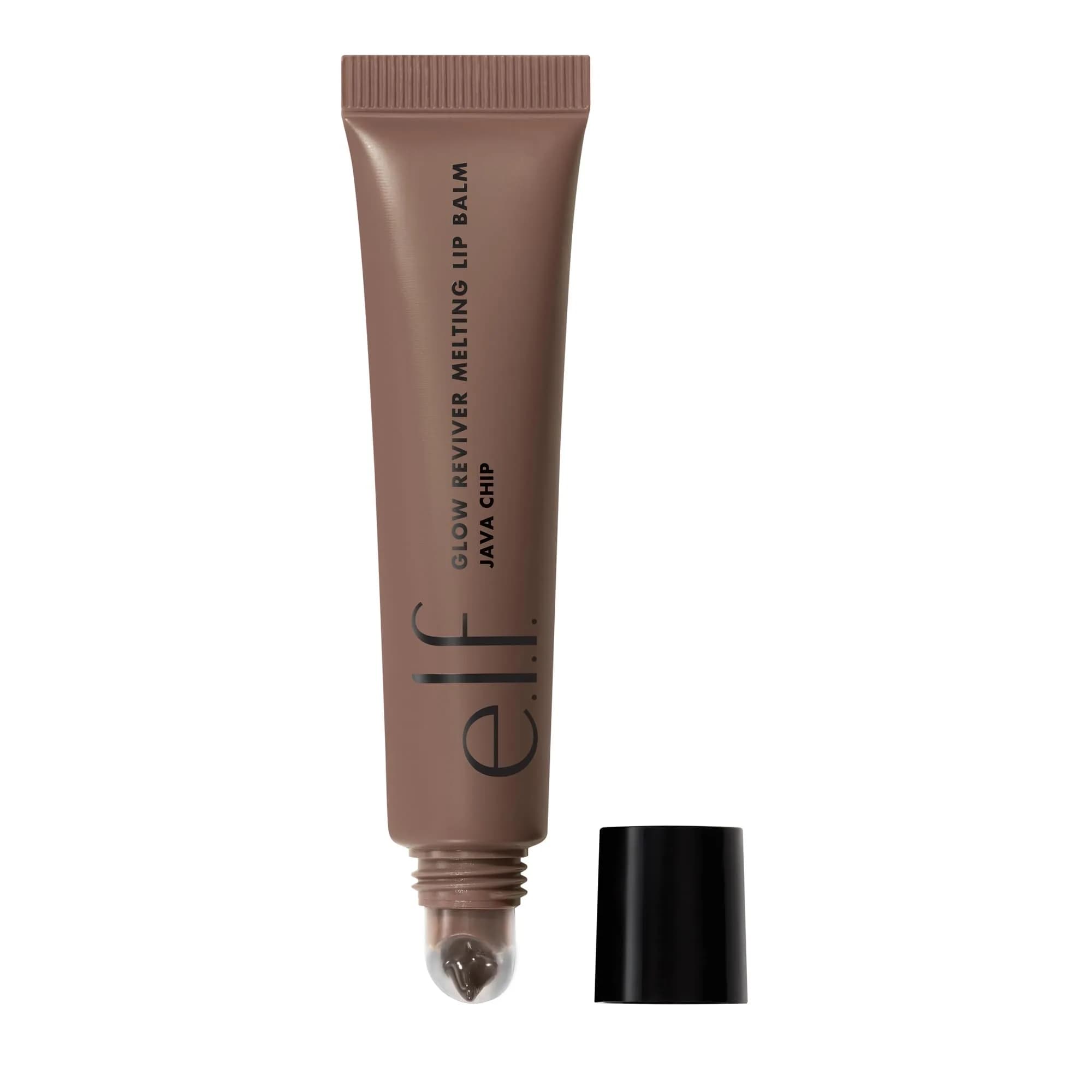 e.l.f. Glow Reviver Melting Lip Balm, Tinted, Strawberry Shortcake 7.4g (0.26 Oz) | Hydrating & Glossy with Hyaluronic Acid & Butters — Java Chip