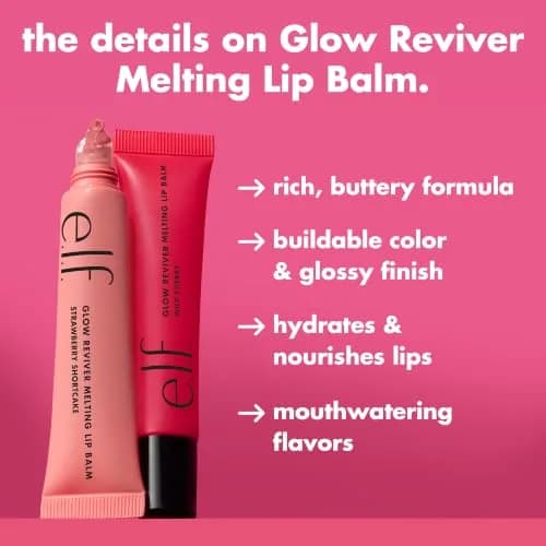 e.l.f. Glow Reviver Melting Lip Balm, Tinted, Java Chip 7.5ml (0.25 Fl Oz) | Hydrating & Glossy with Hyaluronic Acid & Butters thumbnail 3