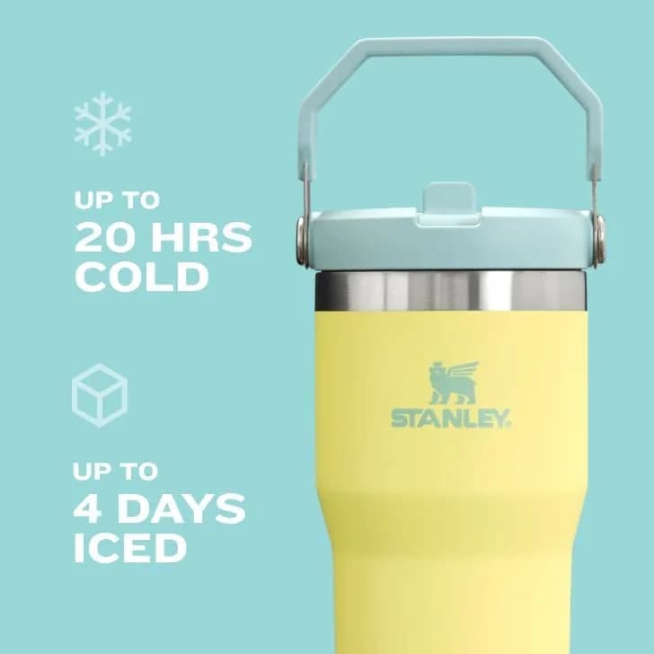 STANLEY IceFlow 2.0 Flip Straw Tumbler 30 oz | Leakproof, Cold 20H, Recycled Stainless Steel - view 7