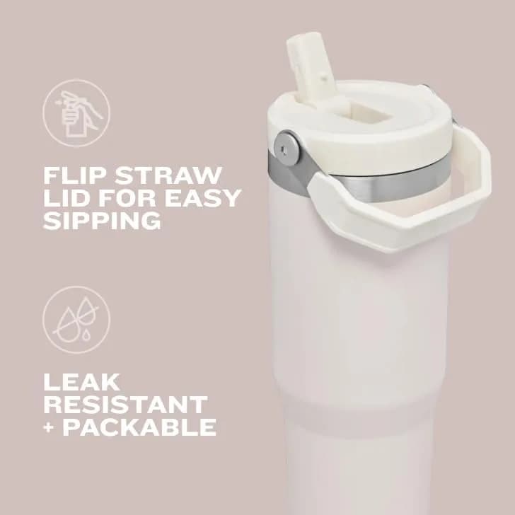 STANLEY IceFlow 2.0 Flip Straw Tumbler 30 oz | Leakproof, Cold 20H, Recycled Stainless Steel - view 9