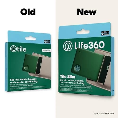 Life360 Tile Slim Wallet Finder Bluetooth Tracker for iOS & Android | Discreet SOS & Family Safety (1-Pack, Green Surf) thumbnail 2
