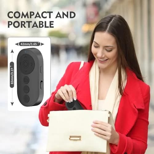 Aistraunix Black Wireless Remote Control for TikTok & Smartphones | 10m (33ft) Range thumbnail 7