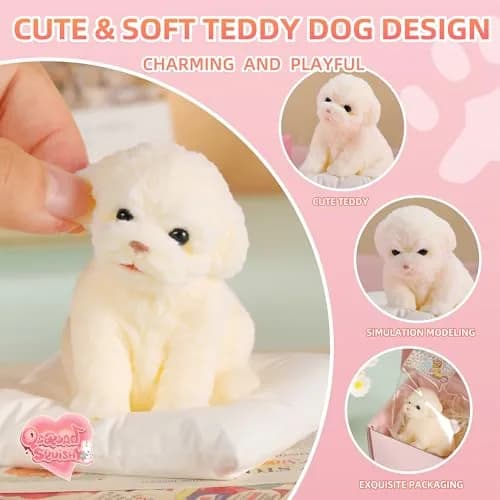 QCROAD SQUISHY Puppy Taba Dog Squishy 7cm (2.75x1.18x2.75 in) | Non-Toxic Silicone Stress Toy thumbnail 4