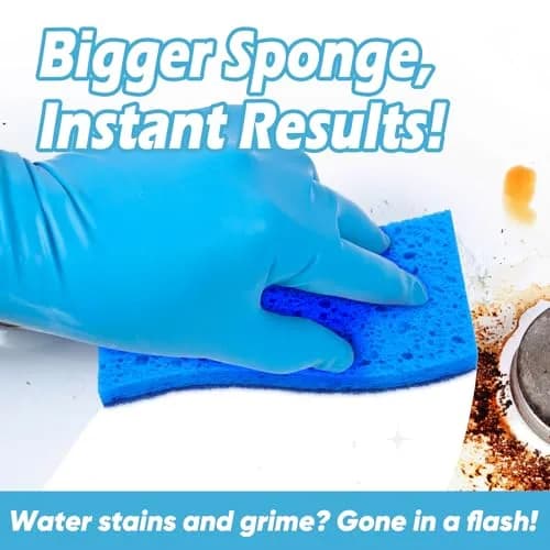 AIDEA Extra Large XL Scrub Sponges (12 Count) | Fast Cleaning, Non-Scratch thumbnail 3