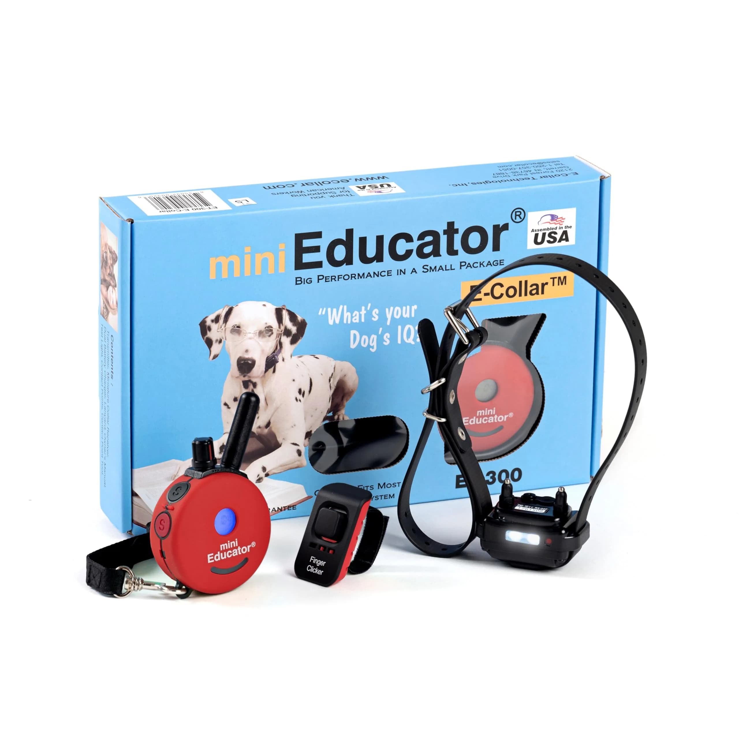 Mini Educator ET-300 Remote Dog Training Collar, Red | 1/2 Mile Range, Humane Vibration & Tone
