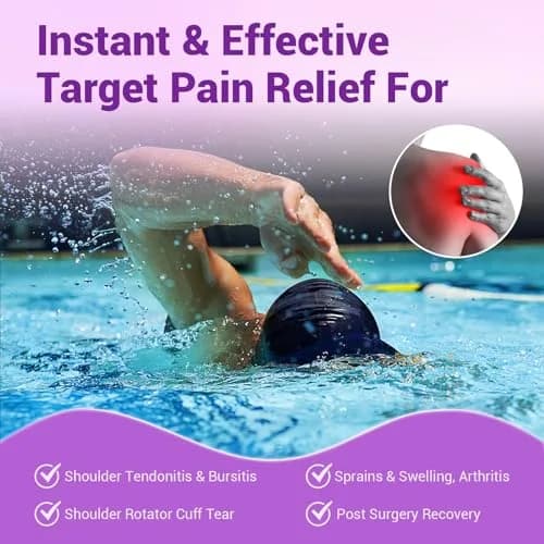 Comfytemp Shoulder Ice Pack Wrap Rotator Cuff Therapy Large/X-Large Purple | Cold & Hot Therapy for Pain Relief thumbnail 7