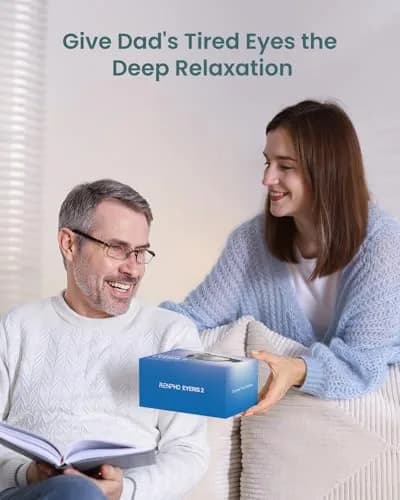 RENPHO Eye Massager with Heat and Cooling, Birthday Gifts for Mom Dad Women Men Heated Eye Mask for Migraine Relief Reduce Strain Improve Sleep Eyeris 2 thumbnail 2