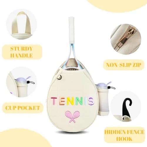 NZNDB Tennis Bags for Women Girl | Crossbody, Large Capacity, Waterproof, Adjustable Strap thumbnail 5